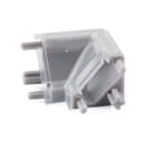 ALPHA ELETTRONICA - Giunto angolare concavo curva sx - adatto per profilo JO380/154 - copertura trasparente
