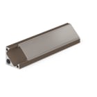ALPHA ELETTRONICA - Profilo di alluminio ad angolo con copertura in PC opaca piana 2m - Corten