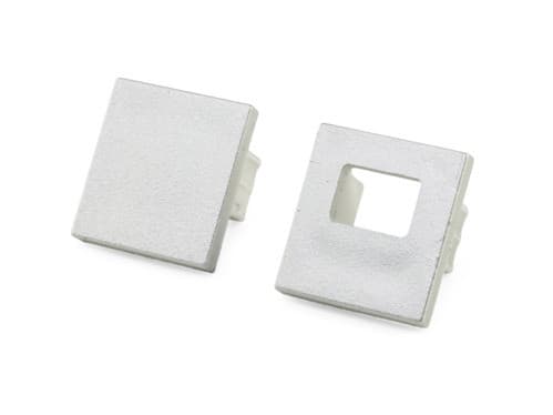 ALPHA ELETTRONICA - Kit terminali di chiusura plastici - adatti per profilo JO381/500, 501, 503