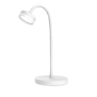 ALPHA ELETTRONICA - 4,8W - Lampada da tavolo regolabile a Led con corpo snodato ed interruttore Touch - Bianca