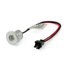 ALPHA ELETTRONICA - Faretto Led da incasso - 0,3W - 12V - Blu - Grigio lucido - Serie Suite