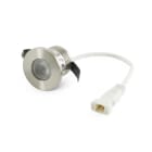 ALPHA ELETTRONICA - Faretto LED da incasso rotondo - 2,5W - Alluminio satinato - Bianco naturale - Serie Metro