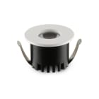 ALPHA ELETTRONICA - Faretto LED da incasso rotondo - 3W - Bianco - Bianco caldo - Serie Aurea