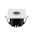 ALPHA ELETTRONICA - Faretto LED da incasso quadrato - 3W - Bianco - Bianco naturale - Serie Aurea
