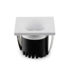 ALPHA ELETTRONICA - Faretto LED da incasso quadrato - 3W - Bianco - Bianco naturale - Serie Orione