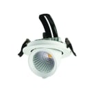 ALPHA ELETTRONICA - Faretto Led da incasso - 12W - Orientabile - Bianco caldo - Serie Moda