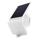 ALPHA ELETTRONICA - Proiettore solare Led 11W - Con sensore PIR - Ricaricabile - Bianco naturale - Serie Solarte