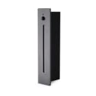 ALPHA ELETTRONICA - Segnapasso Led 3W da incasso - Con sensore di movimento PIR - Con cassaforma - Cornice antracite - Bianco caldo - Serie Line