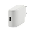 ALPHA ELETTRONICA - Caricatore USB 20W Power Delivery - 1 porta tipo C - Bianco