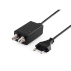 ALPHA ELETTRONICA - Alimentatore per amplificatore antenna - 12Vdc 500mA - Con connettori F