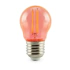 ALPHA ELETTRONICA - Lampada a filamento led mini-bulbo - 230Vac - E27 - 4,5W - Rosa