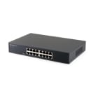 ALPHA ELETTRONICA - Switch Gigabit 16 porte - Unmanaged - con funzione TVCC, VLAN - METALLO