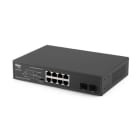 ALPHA ELETTRONICA - Switch Gigabit 10 porte (6PoE GBE + 2GBE + 2SFP) - PoE UnM