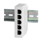 ALPHA ELETTRONICA - Extender POE 90W (MCU) 1 in 4 out - Fast 100Mbps - Barra-din