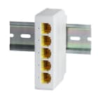 ALPHA ELETTRONICA - Extender POE 90W (BT) 1 in 4 out - Fast 100Mbps  - Barra-din