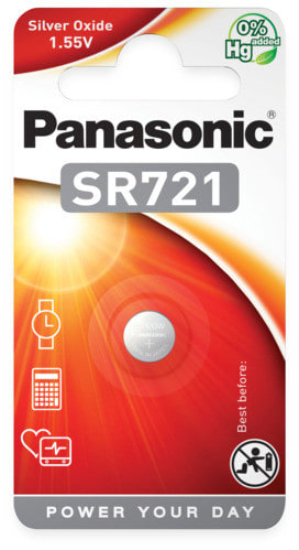 ALPHA ELETTRONICA - Pila all'ossido d'argento - SR721 - 1,6V