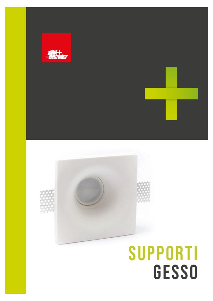 ALPHA ELETTRONICA - Volantino supporti da incasso in gesso - Serie LS280