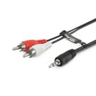 ALPHA ELETTRONICA - Cavo da spina jack Ø3,5 Stereo a 2 spine RCA audio - 1,5m
