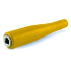 ALPHA ELETTRONICA - Presa jack Ø6,3mm Mono con guaina in gomma - Gialla