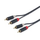ALPHA ELETTRONICA - Cavo Premium da 2 spine RCA audio a 2 spine RCA audio - 3m