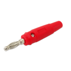 ALPHA ELETTRONICA - Spina banana ø4mm - con presa laterale - Rossa