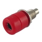 ALPHA ELETTRONICA - Boccola banana Ø4mm isolata - Rossa