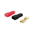 ALPHA ELETTRONICA - Kit prese faston 6,3mm e coprifaston - Adatti per cavo da 1 a 2,5 mm²