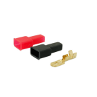 ALPHA ELETTRONICA - Kit spine faston 6,3mm e coprifaston - Adatti per cavo da 0.5 a 2mm²