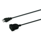 ALPHA ELETTRONICA - Prolunga da spina 3 poli Italia 16A a presa Italia Bipasso 16A - 3m - Cavo nero