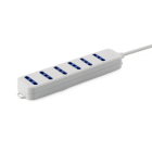 ALPHA ELETTRONICA - Multipresa con 6 prese Italia bipasso 10-16A - Cavo 1,5m - Spina 16A a 90° - Bianca