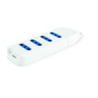 ALPHA ELETTRONICA - Multipresa con 4 prese bipasso 10-16A - Bianca