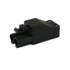 ALPHA ELETTRONICA - Spina volante anti estrazione 16A 500V - 2 poli maschio - con pressacavo - IP20