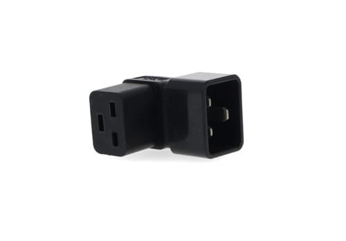 ALPHA ELETTRONICA - Adattatore di alimentazione IEC320 ad angolo retto C19 femmina a C20 maschio
