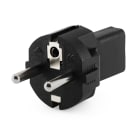 ALPHA ELETTRONICA - Adattatore di alimentazione da spina tedesca/francese a presa IEC320 C13 16A 250V