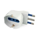 ALPHA ELETTRONICA - Adattatore da spina 3 poli 16A a presa Universale Italia P40