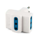 ALPHA ELETTRONICA - Adattatore da spina 3 poli Italia 10A a 3 prese
