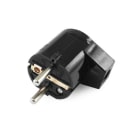ALPHA ELETTRONICA - Spina di connessione tedesca 16A 250V - Nera