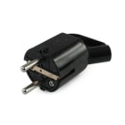 ALPHA ELETTRONICA - Spina di connessione tedesca 16A 250V - Nera