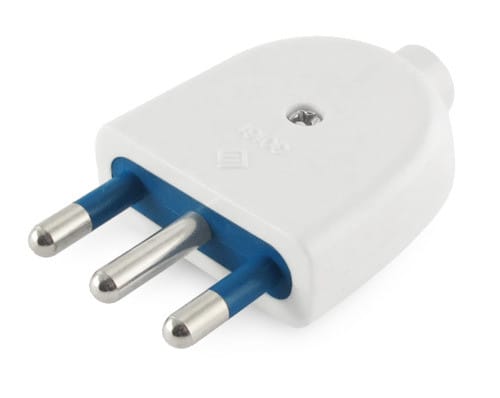 ALPHA ELETTRONICA - Spina di connessione 3 poli 16A - Bianca