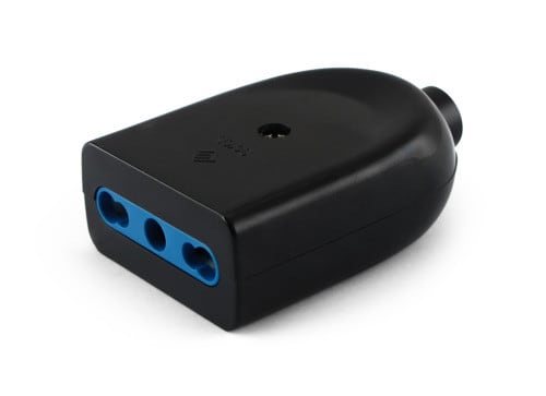 ALPHA ELETTRONICA - Presa volante bipasso 10/16A - Nera