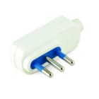 ALPHA ELETTRONICA - Spina piatta 90° 10 A 2 poli + terra