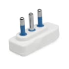 ALPHA ELETTRONICA - Spina piatta 90° 16 A 2 poli + terra
