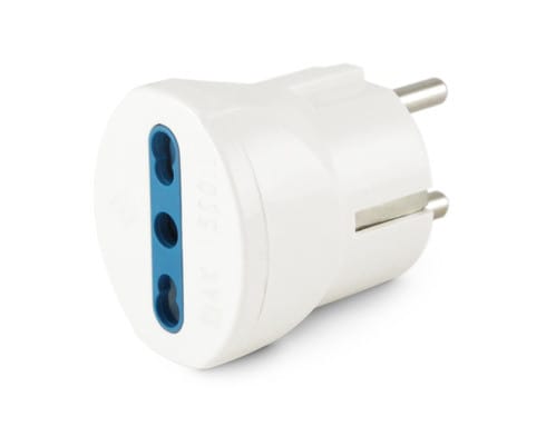 ALPHA ELETTRONICA - Adattatore da spina tedesca a presa bipasso