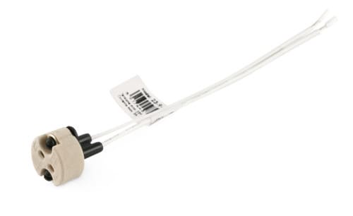 ALPHA ELETTRONICA - Portalampada per GU5,3 intestata con cavi