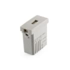 ALPHA ELETTRONICA - Presa USB singola 5V 2,1A - Serie Astra