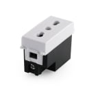 ALPHA ELETTRONICA - Presa bipasso 2 Poli + T 10/16 A 250V - Serie Be-Bop