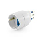 ALPHA ELETTRONICA - Adattatore da spina 3 poli Italia 10A a presa tedesca
