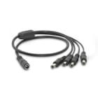 ALPHA ELETTRONICA - Cavo splitter di alimentazione DC - 1 femmina a 4 maschio -  ø5,5-2,1mm - 40cm
