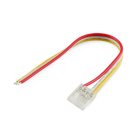 ALPHA ELETTRONICA - Connettore per PCB 12mm - Strip/Cavo 15cm - Per strisce COB Digital + CCT - Serie Fly