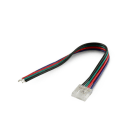 ALPHA ELETTRONICA - Connettore per PCB 12mm - Con cavo - Per strisce COB RGB - Serie Fly